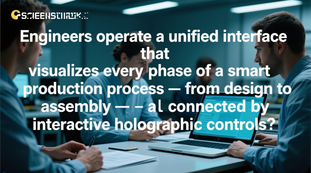 홀로그램 인터페이스를 활용한 스마트 생산 회의