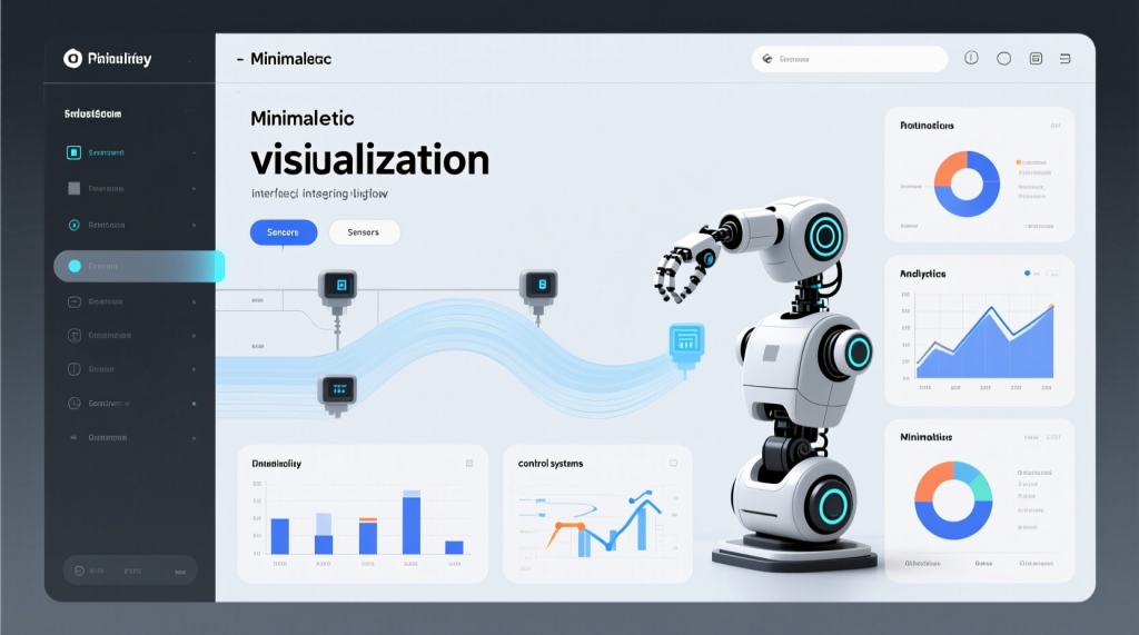 로봇 제어 대시보드를 포함한 데이터 시각화 UI