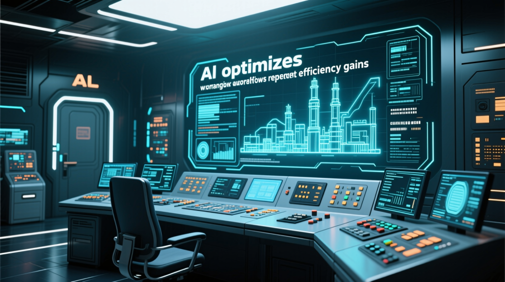 AI 기술로 운영되는 스마트 제어 센터 내부