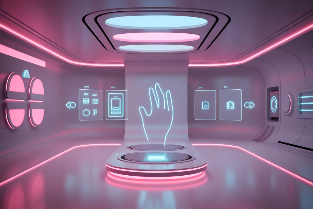 핸드 제스처로 제어되는 미래형 인터랙티브 공간