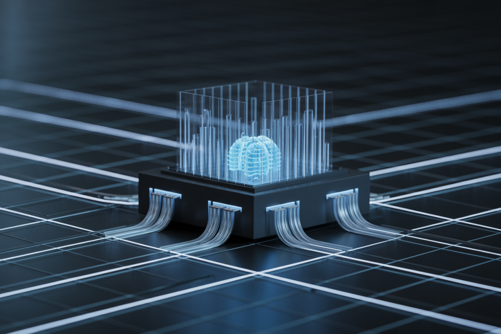 데이터 전송을 처리하는 고성능 프로세서 칩 구조