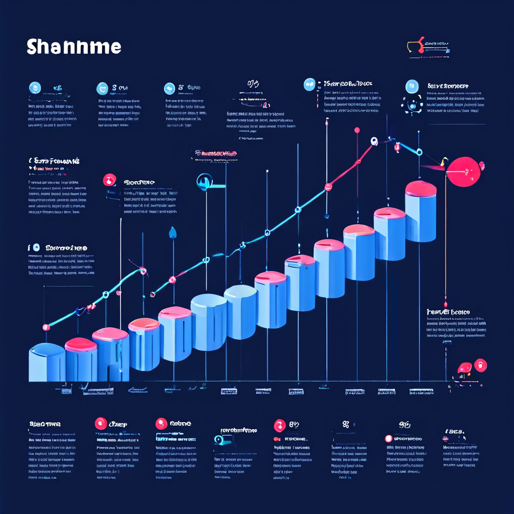 아사나 프로젝트 관리 도구의 타임라인 뷰를 분석한 인포그래픽으로, 간트 차트와 팀 협업 기능이 파란색 계열로 시각화되어 있습니다.