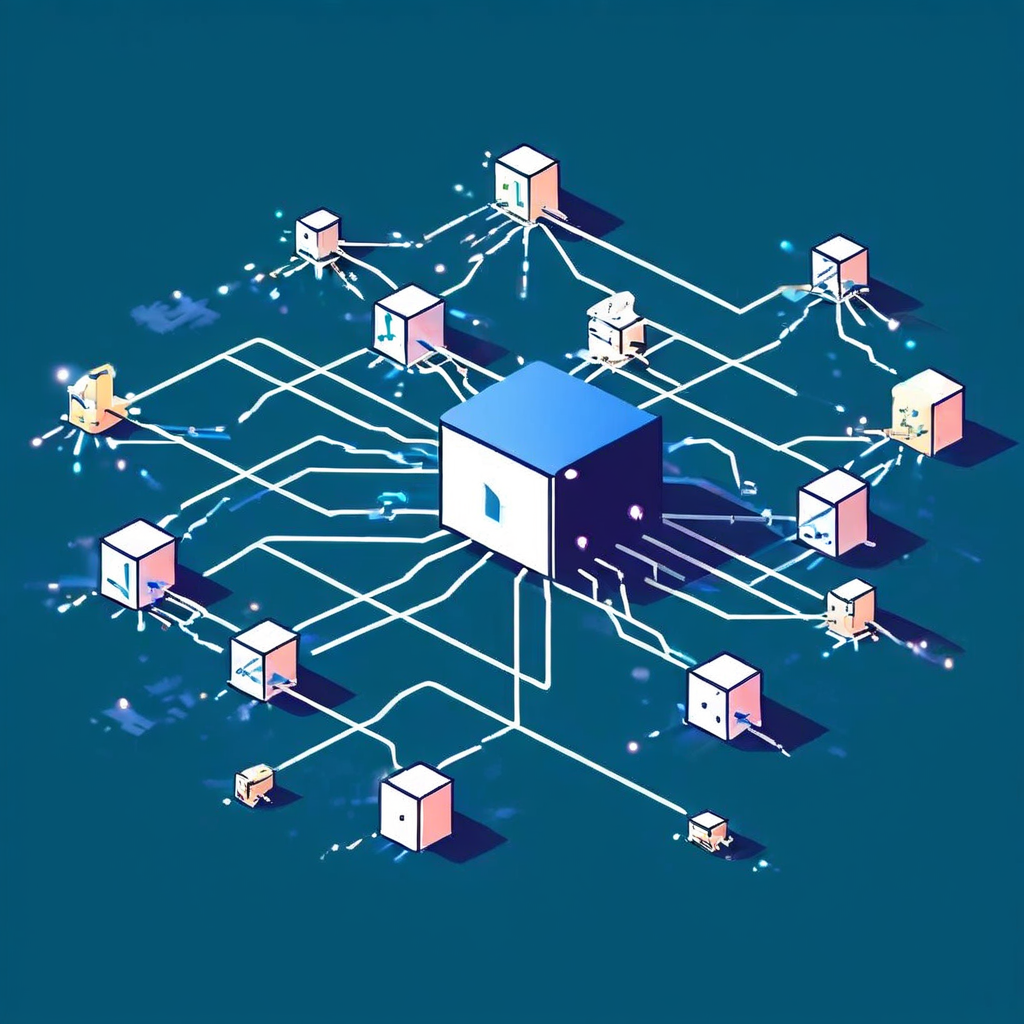 복잡하고 과도하게 큰 DNS 응답 패킷이 네트워크 대역폭을 점유하여 뒤따르는 일반 패킷들의 전송이 지연되고 있는 네트워크 혼잡 상황을 개념적으로 묘사한 일러스트레이션입니다.