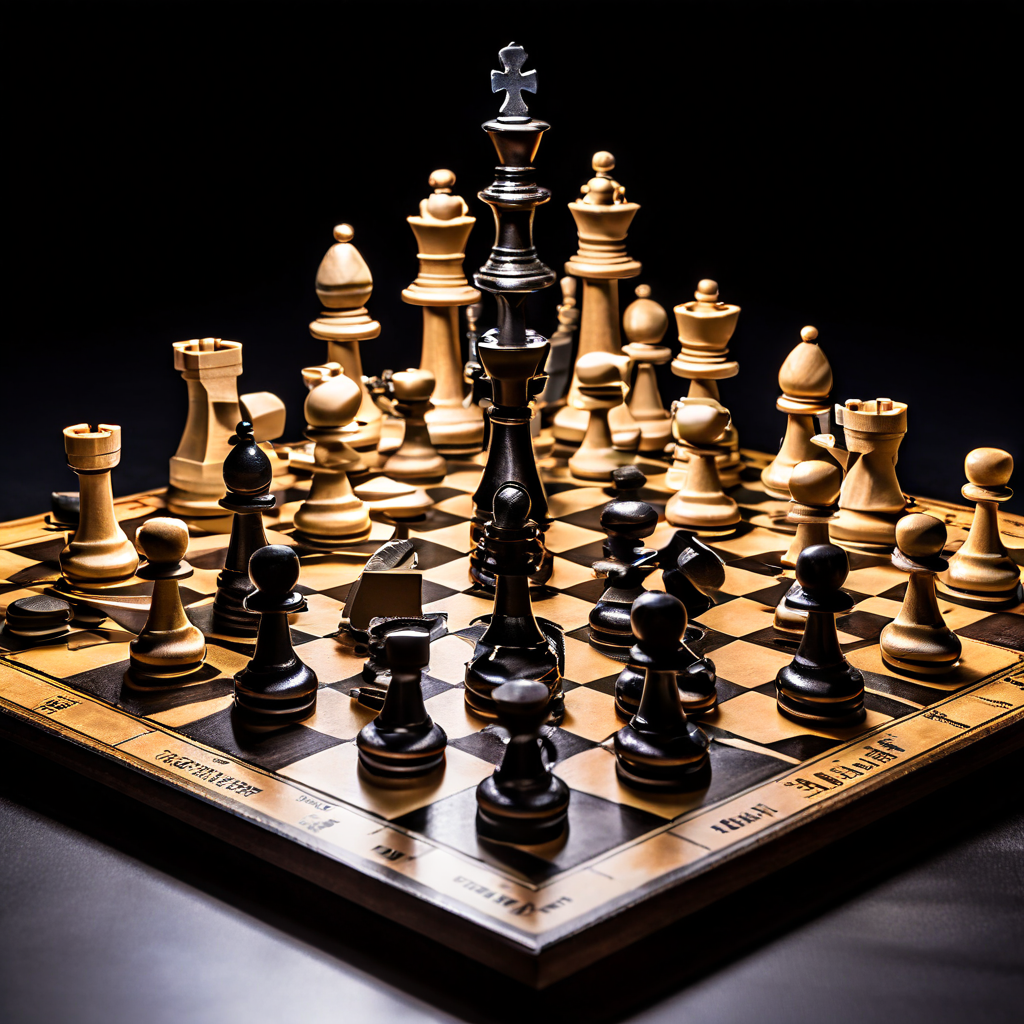 정보보호 관리 체계(ISMS)를 상징하는 체스판 위에서 자산을 나타내는 말들이 위험 평가에 따른 전략적 수를 두며 하나의 보호 요새를 형성하고 있는 모습을 표현한 개념도입니다.