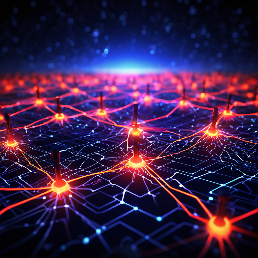 신뢰 기반 시스템의 근본적 취약성을 상징하는 디지털 네트워크 이미지로, 빛나는 노드들의 연결망 중심에 균열이 퍼져 나가는 모습을 묘사하고 있습니다.