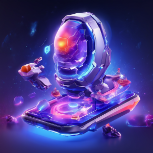 Abstract digital interface with layered glowing data paths and secure service flow representing fast menu recovery in mobile...